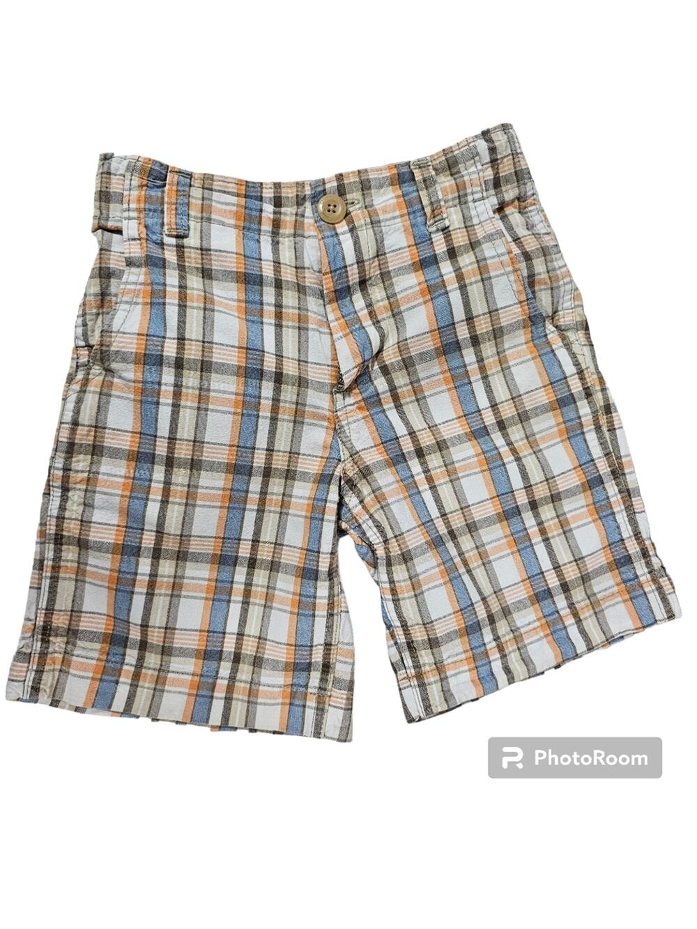 OshKosh B'Gosh Vintage Plaid Shorts With Adjustable Waist Unisex Toddler Size 5